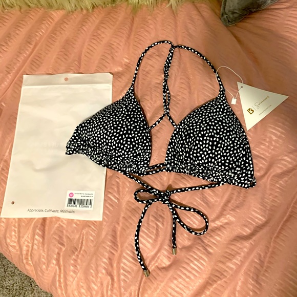 BuffBunny Sun Kissed Bikini Top -Bossy Print -M - Picture 2 of 3